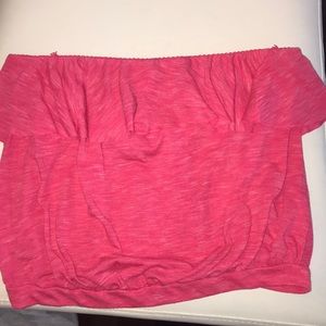 Urban outfitters Pink ruffle tube top
